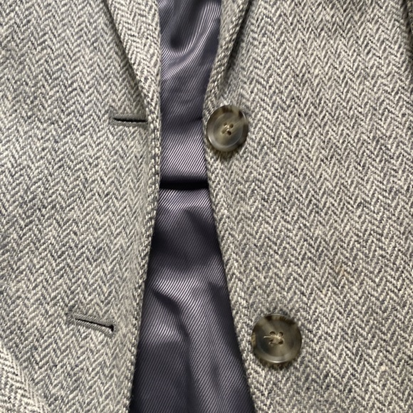 GAP Grey Herringbone wool blazer - Picture 2 of 6